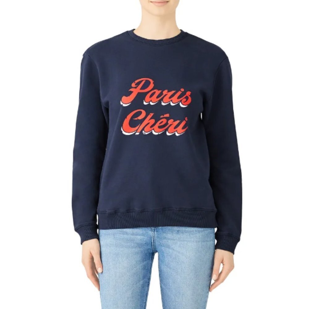 ba&sh Paris Cheri Sweatshirt in blue size 1 / small